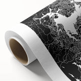 Art deco poster of Auckland skyline in pastel shades on rolled canvas, ideal for nursery wall art.