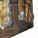 Large abstract wall art depicting the Canterbury, New Zealand scenery in muted earth tones on acrylic glass.