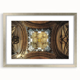 Textured abstract art print depicting the Canterbury, New Zealand scenery in muted earth tones, framed in silver.