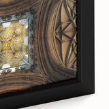 Black wall art depicting textured New Zealand Canterbury scenery in vibrant colors on a framed canvas.