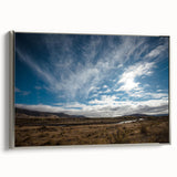 Landscape art painting of Otago, New Zealand, featuring vibrant colors on a framed canvas, ideal for living room decor.
