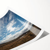 Extra large wall art featuring line art flowers in soft pastel colors on a rolled canvas, ideal for large living room decor.