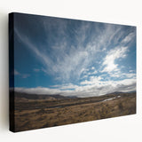 New Zealand Otago landscape on large stretched canvas featuring muted earth tones, ideal for kitchen wall art.
