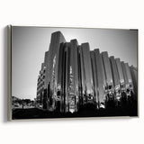 Landscape art painting of Mount Taranaki in New Zealand, featuring vibrant green and blue tones on a framed canvas.