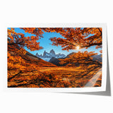 Rolled print of a vibrant, floral landscape in Argentina, ideal for art wall dining room.
