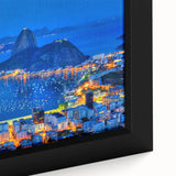 Extra large framed canvas of a textured, colorful abstract design, ideal for living room ambiance.