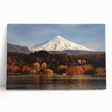 Black and white stretched canvas of Chilean scenery, ideal for kitchen wall art or bedroom ambiance.