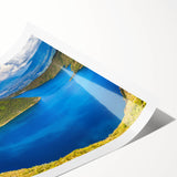 Extra large wall art featuring line art flowers in earth tones on a rolled canvas, ideal for large living room decor.