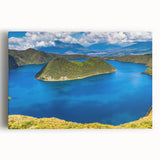 Black and white photograph of an Ecuadorian landscape on stretched canvas, suitable as large kitchen wall art.