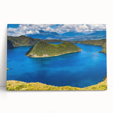 Black and white photograph of an Ecuadorian landscape on stretched canvas, ideal for kitchen wall art.