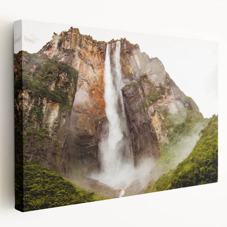 Large stretched canvas depicting a scenic Venezuelan landscape, ideal for kitchen wall art.