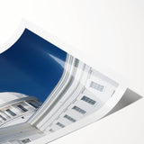 Extra large wall art featuring line art flowers in muted earth tones, printed on rolled canvas.