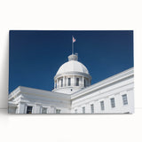 Black and white stretched canvas of Alabama scenery, ideal for kitchen wall art or bedroom ambiance.