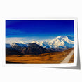 Extra large rolled print of Denali, Alaska scenery in pastel colors, ideal for art wall dining room.