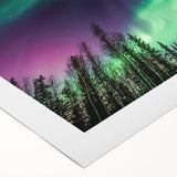 Art deco poster of an Alaskan landscape on rolled canvas, featuring muted earth tones, ideal for dining room decor.