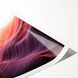 Extra large rolled print of line art flowers in muted earth tones, ideal for large living room wall decor.