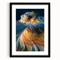 Extra large framed wall art featuring a textured abstract print of Arizona's Coyote Buttes in vibrant colors.