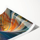 Extra large rolled print of Coyote Buttes in Arizona, featuring earthy red and orange tones.