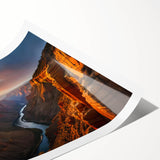 Extra large wall art of the Grand Canyon in Arizona, featuring muted earth tones on a rolled print.