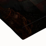 Black and white landscape art painting of the Grand Canyon on stretched canvas, suitable for bedroom wall decor.