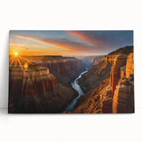 Black and white stretched canvas of the Grand Canyon, ideal for kitchen wall art or bedroom ambiance.
