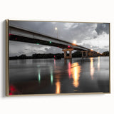 Framed canvas featuring a vintage-style landscape of Arkansas with muted earth tones, ideal for bedroom wall art.