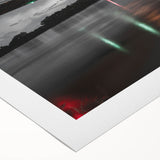 Art deco poster of Arkansas scenery in muted earth tones on rolled canvas, suitable for dining room wall art.