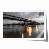 Rolled print of Arkansas scenery with vibrant green and floral elements, suitable for art wall dining room.