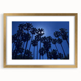 Extra large abstract art print of Beverly Hills in textured gold, framed, ideal for living room decor.