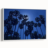 Vintage poster art of Beverly Hills with colorful palette on extra large framed canvas, ideal for living room decor.