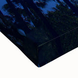 Black and white landscape art painting of Beverly Hills on stretched canvas, ideal for bedroom wall decor.