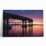 Black and white photograph of Coronado, California on stretched canvas, ideal for kitchen wall art or bedroom ambiance.