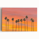 Black and white stretched canvas of Hollywood, California, ideal for kitchen wall art.