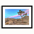 Abstract art print of Joshua Tree in vibrant colors on a textured, extra large canvas, ideal for living room decor.
