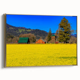 Framed canvas depicting a vintage-style landscape of Napa Valley in muted earth tones, ideal for bedroom wall decor.