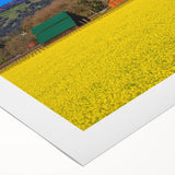 Art deco poster of Napa Valley landscape in muted earth tones on rolled canvas, suitable for dining room wall art.