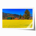 Rolled print of Napa Valley scenery with lush vineyards in soft green and earth tones, ideal for art wall dining room.