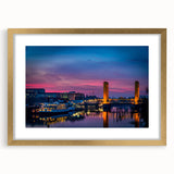 Extra large abstract art print featuring textured patterns in gold and black, framed with mat, ideal for living room decor.