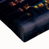 Large art of Sacramento landscape in black and white on stretched canvas, suitable for bedroom wall decor.