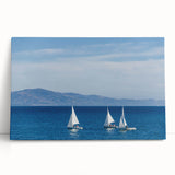 Black and white large canvas print of Santa Barbara scenery, suitable as kitchen wall art or for bedroom ambiance.