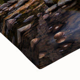 Black and white landscape art painting of Yosemite on stretched canvas, ideal for bedroom wall art.