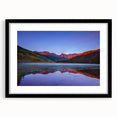 Extra large abstract art print of vibrant Colorado scenery on textured canvas, framed in black, ideal for living room decor.