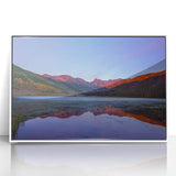 Acrylic print of Vail, Colorado scenery in muted earth tones, ideal for modern art wall decor.