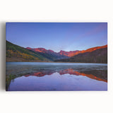 Black and white photograph of Vail, Colorado on large stretched canvas, suitable for kitchen wall art.