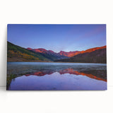 Black and white large art of Vail, Colorado scenery on stretched canvas, suitable for kitchen or bedroom.