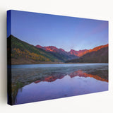 Scenic Vail, Colorado landscape on stretched canvas with vivid green and blue tones, suitable for kitchen wall art.