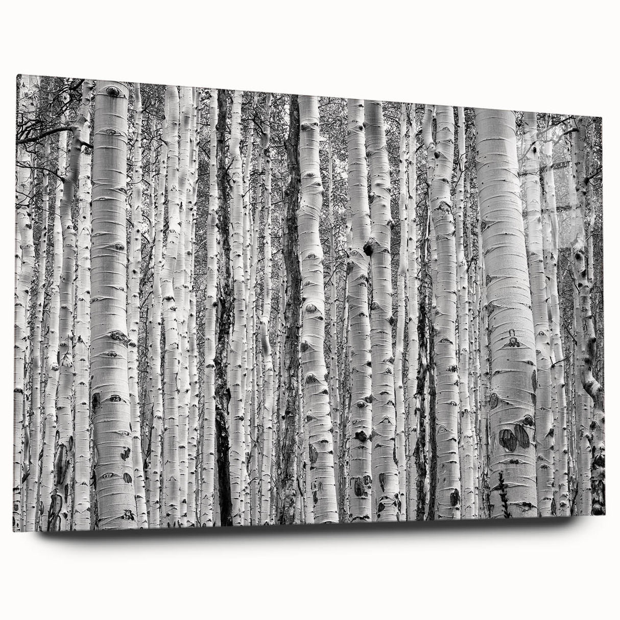 Large abstract depiction of Aspen, Colorado in muted earth tones on acrylic glass, suitable for bedroom or dining room art.