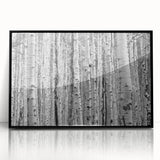 Large abstract wall art depicting Aspen, Colorado scenery in muted earth tones on a framed acrylic.