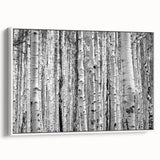 Vintage poster art of Aspen, Colorado with colorful autumn trees on extra large framed canvas, ideal for living room decor.