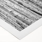 Art deco poster of Aspen, Colorado with muted earth tones on rolled canvas, suitable for dining room wall art.